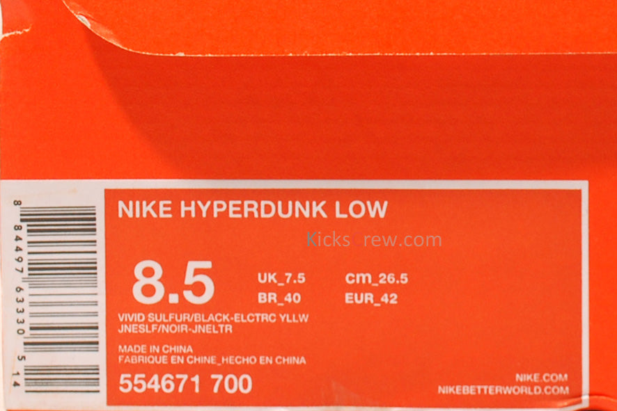 Nike Hyperdunk Low 554671-700