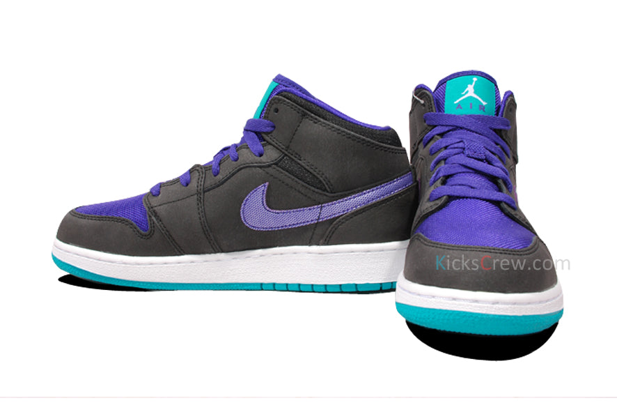 Air Jordan 1 Mid GS Black Grape Ice 554725-015