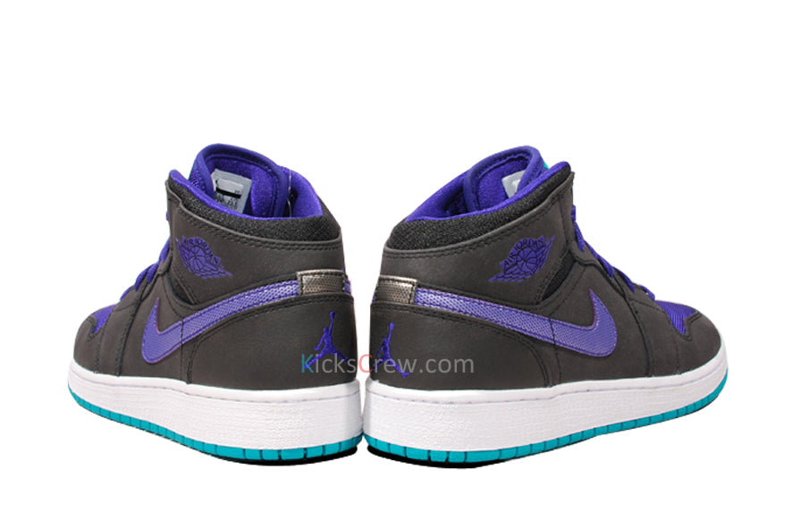 Air Jordan 1 Mid GS Black Grape Ice 554725-015