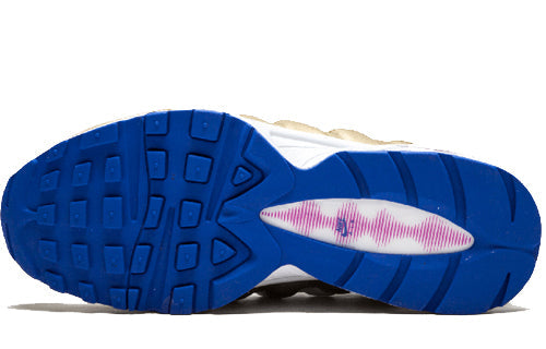 Nike Air Max 95 LE'Peanut Butter & Jelly' GS White/Matellic Gold-Racer Blue 310830-120