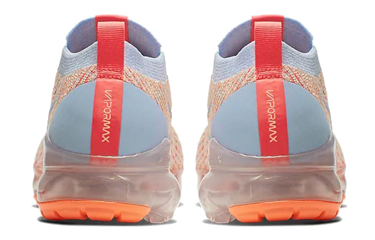 Nike Womens Air VaporMax Flyknit 3 'Blue Orange' Hydrogen Blue/Orange Pulse/Red Orbit/Hydrogen Blue AJ6910-400