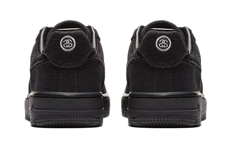 Nike Stussy x Air Force 1 Low PS 'Black' Black/Black/Black DD1578-001 KICKSOVER