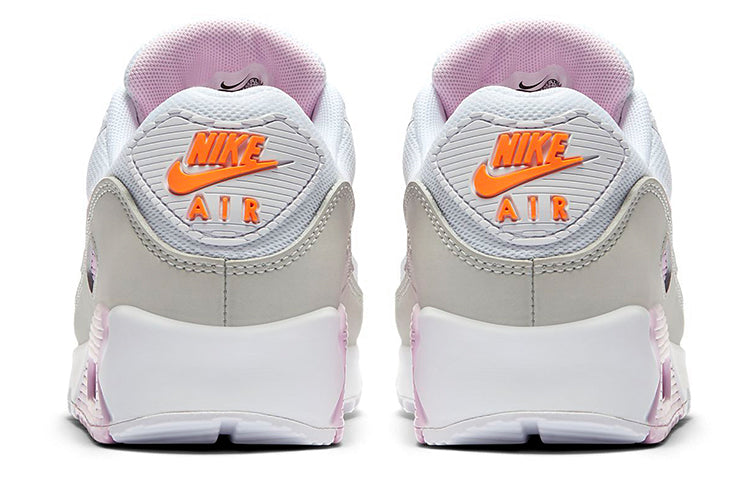 Womens Air Max 90 'White Pink Foam' White/Total Orange/Photon Dust/Pink Foam CZ0371-100 KICKSOVER