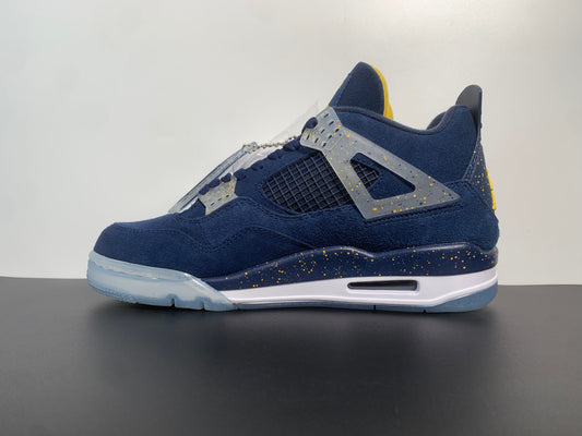 Air Jordan 4 Retro Michigan Wolverines, PE Amarillo Navy White