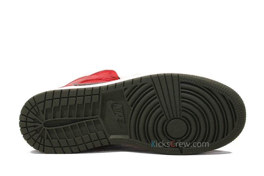 Air Jordan 1 Mid PREM BG Varsity Red Dark Army 619049-631