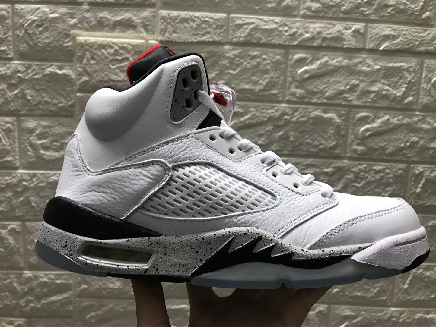 Air Jordan 5 Retro BG White Cement 440888-104