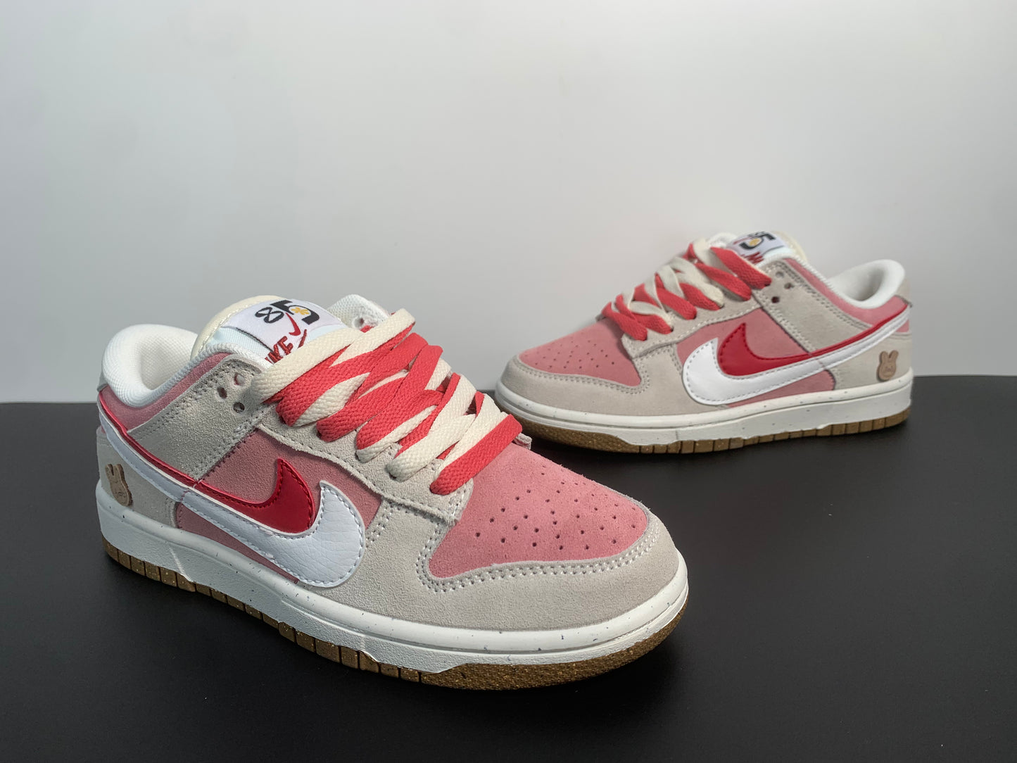 Nike Dunk Low SE '85' Double Swoosh Grey Pink Rabbit DO9457-117