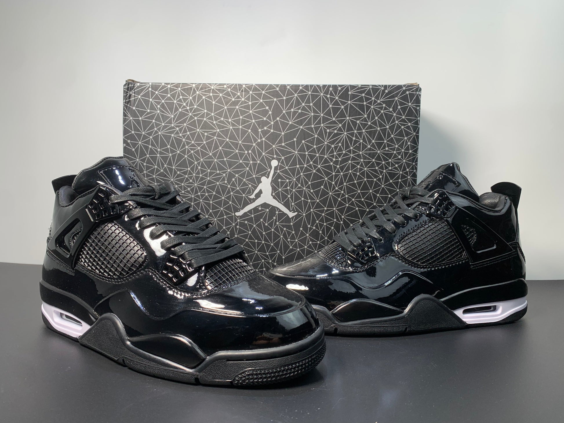 Air Jordan 4  11Lab4 Black Patent