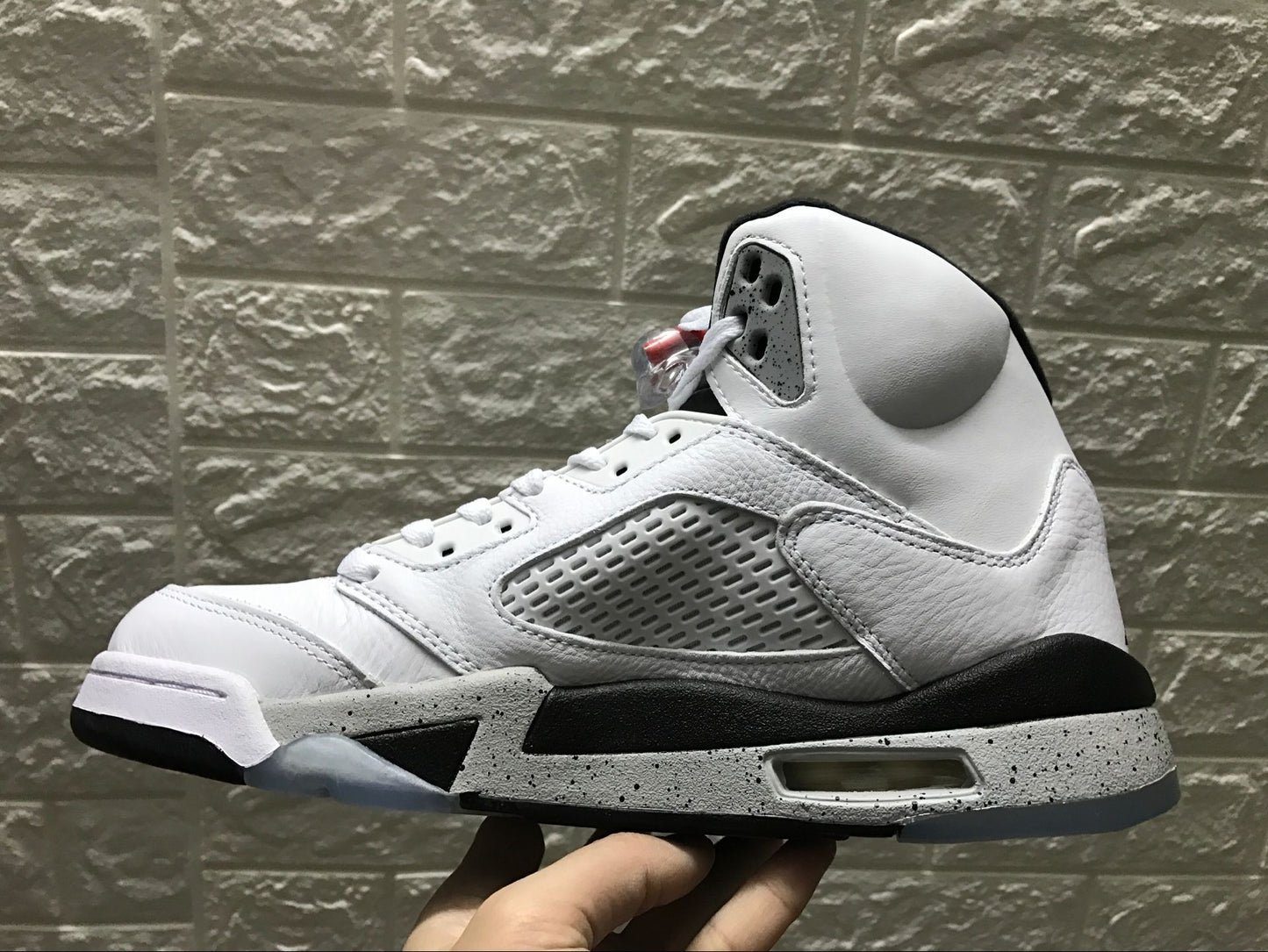 Air Jordan 5 Retro BG White Cement 440888-104