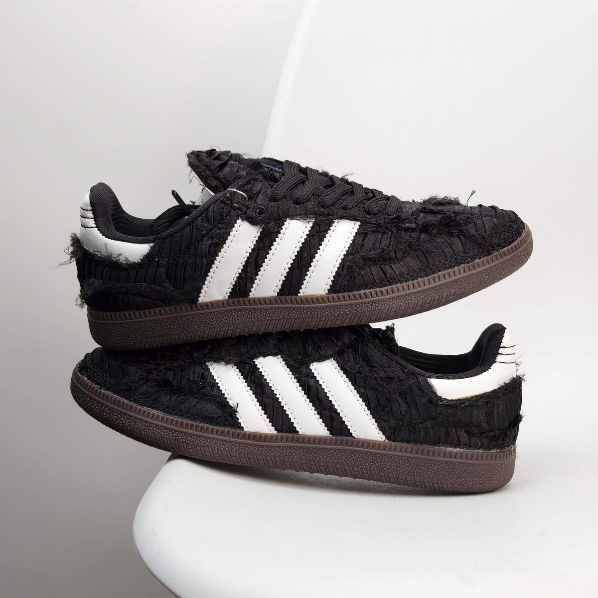 Adidas Originals Samba OG x Caroline SATIN SHOES Brown JQ4748