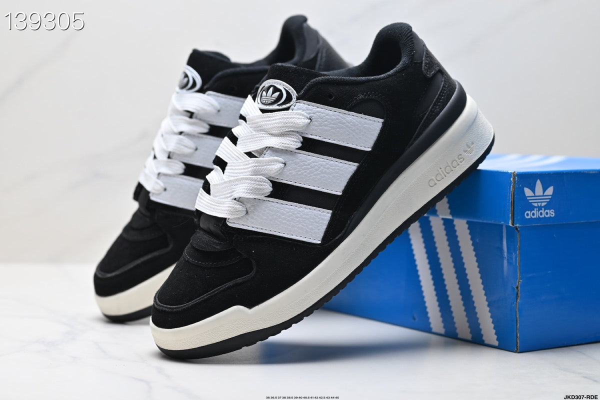 Adidas Originals Forum 2000 Core Black and Off White JS3157