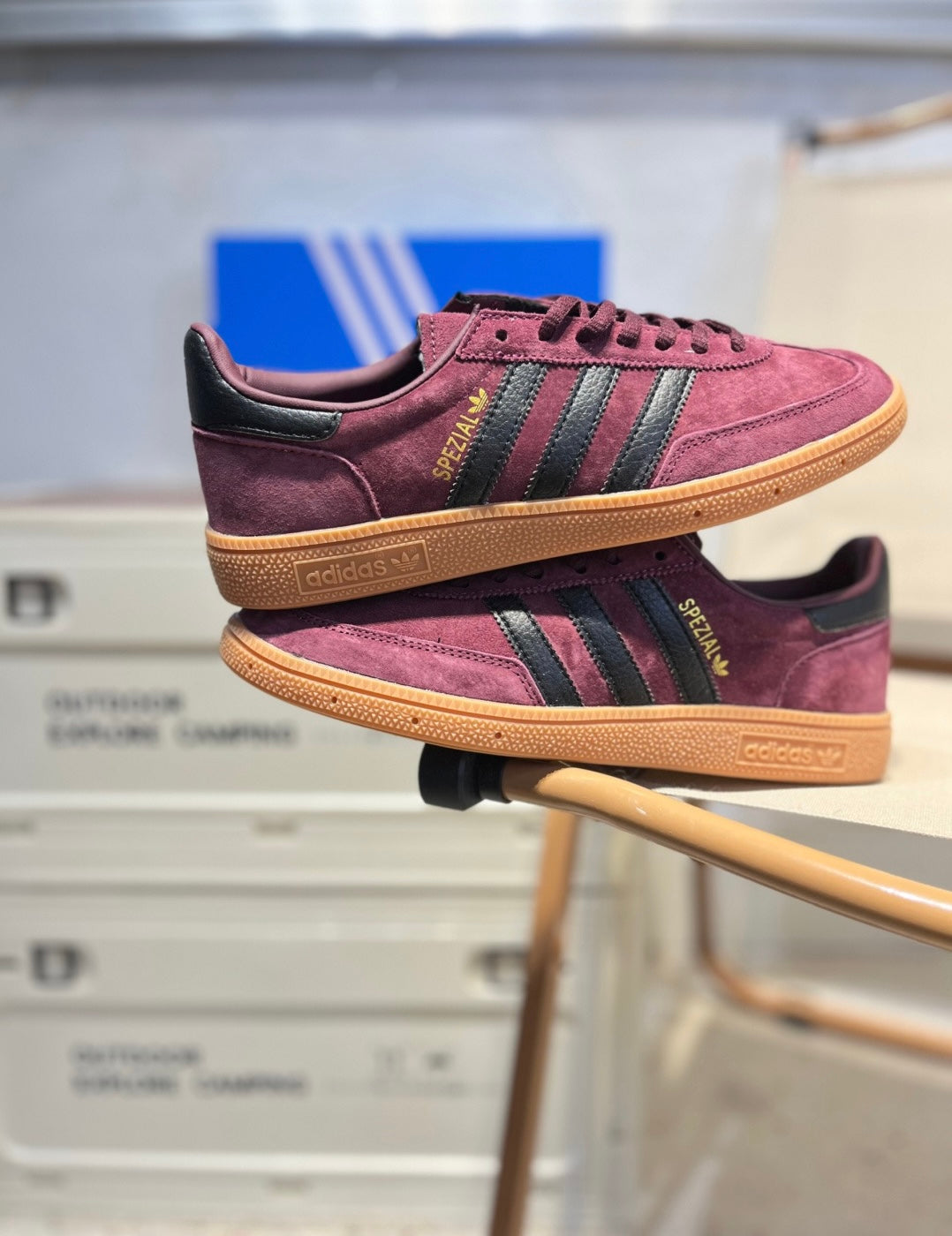 Sporty & Rich x Adidas Originals Handball SPZL  "Burgundy" JR3847