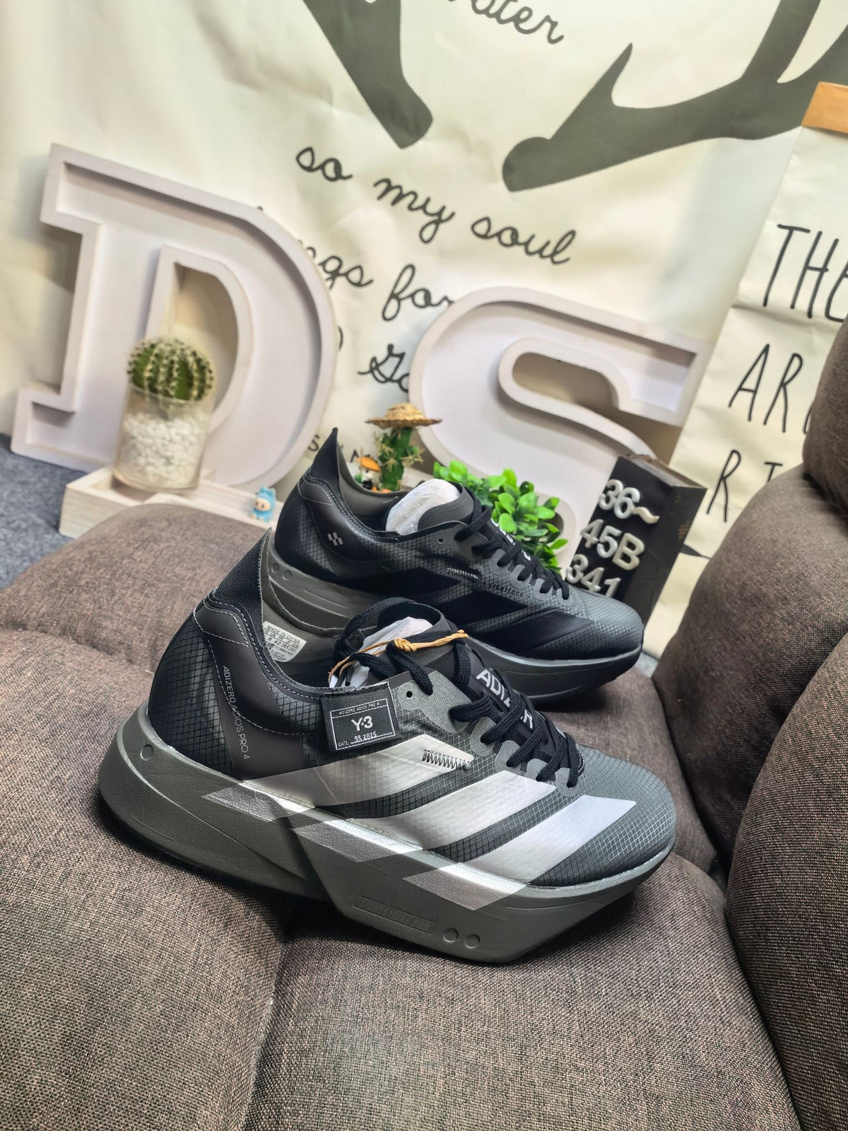 Adidas Y-3 Adizero Adios Pro 4 Black  DS-341D