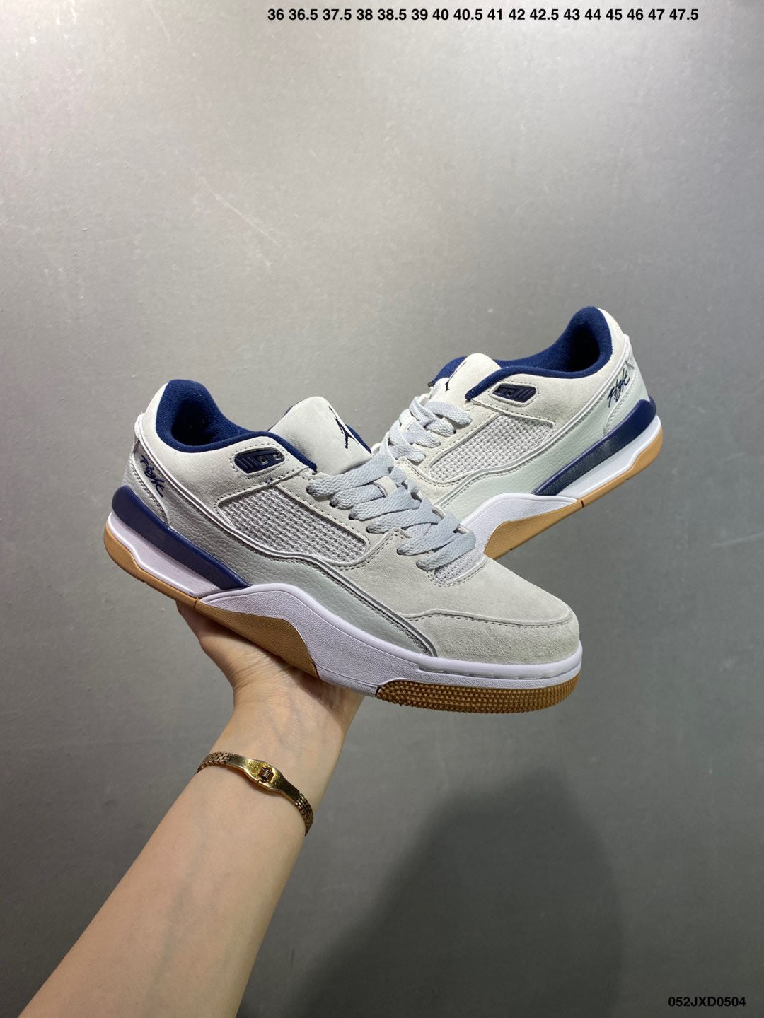 Air Jordan Flight Court 'Neutral Grey Midnight Navy Gum' HF3255-003