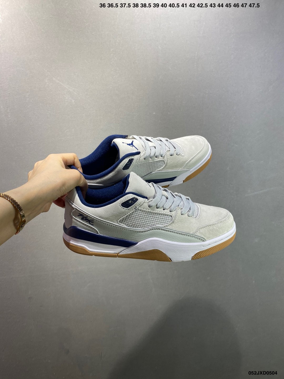 Air Jordan Flight Court 'Neutral Grey Midnight Navy Gum' HF3255-003