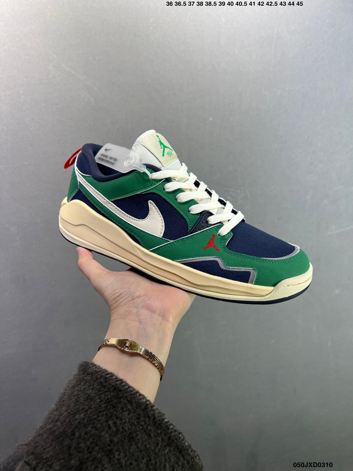 Nike Jordan CMFT Era Shoes Navy Lucky Green Off White HJ6777-200