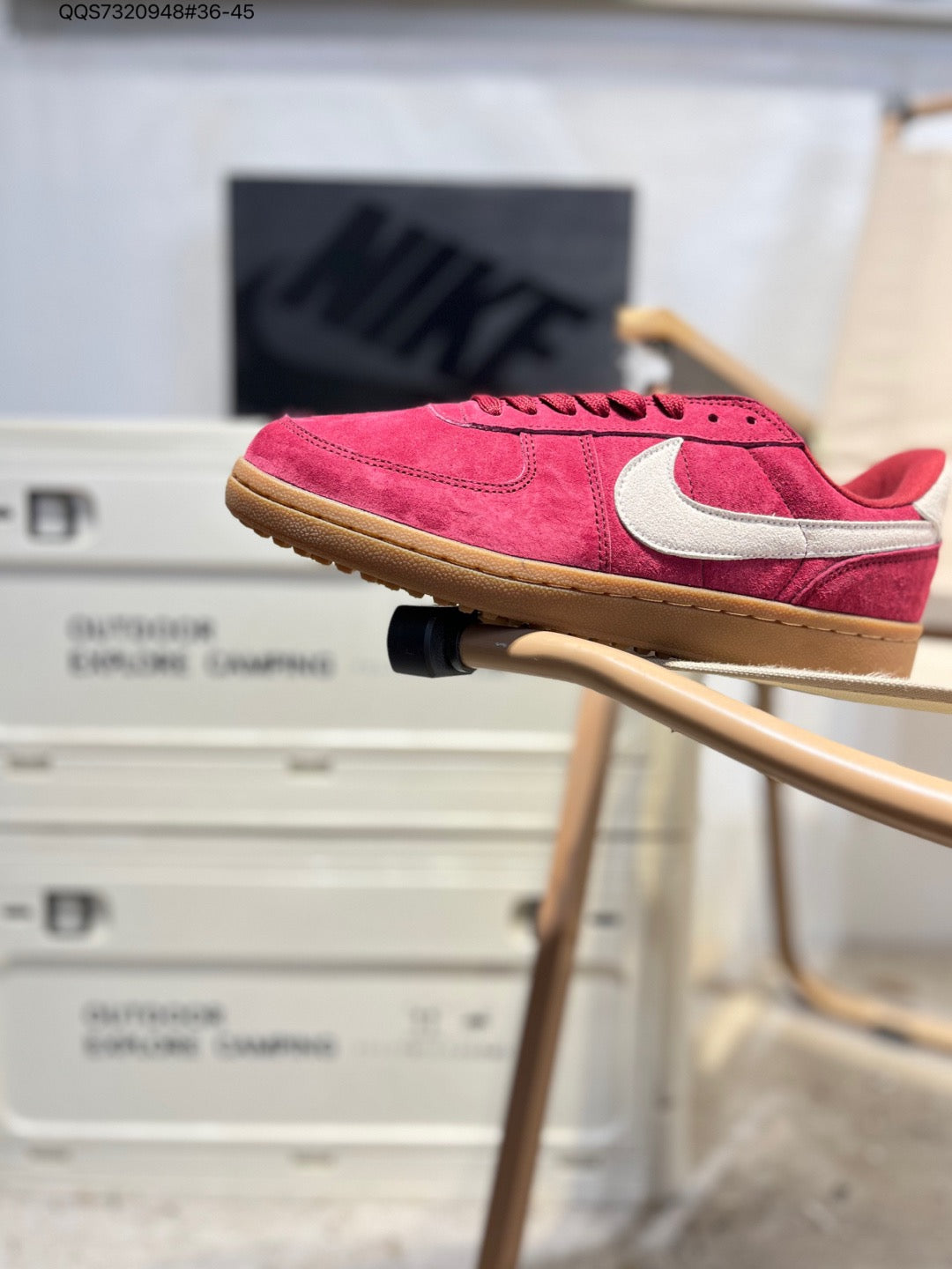 Nike Field General 82 SP”White/Black/Gum” Red  IF0666