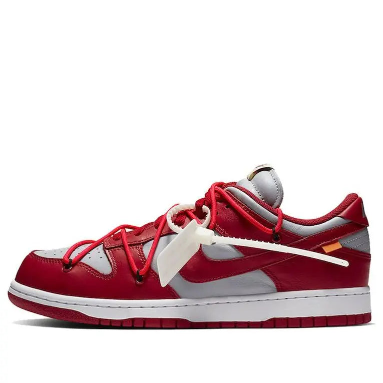 Nike Dunk Low LTHR OW Off-White - University Red CT0856-600 sneakmarks