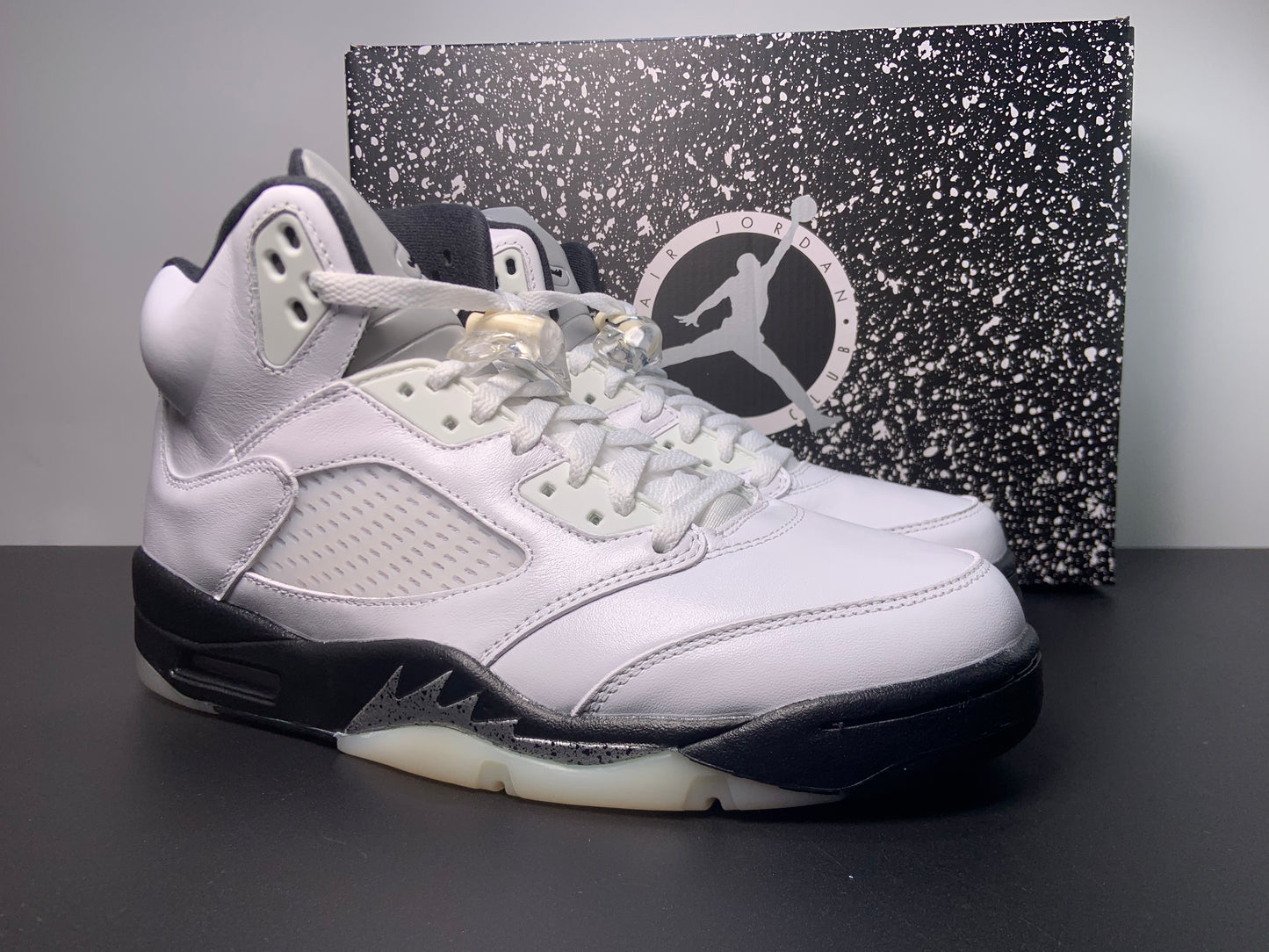 Air Jordan 5 White Black-Sail-Metallic Silver DD0587-110