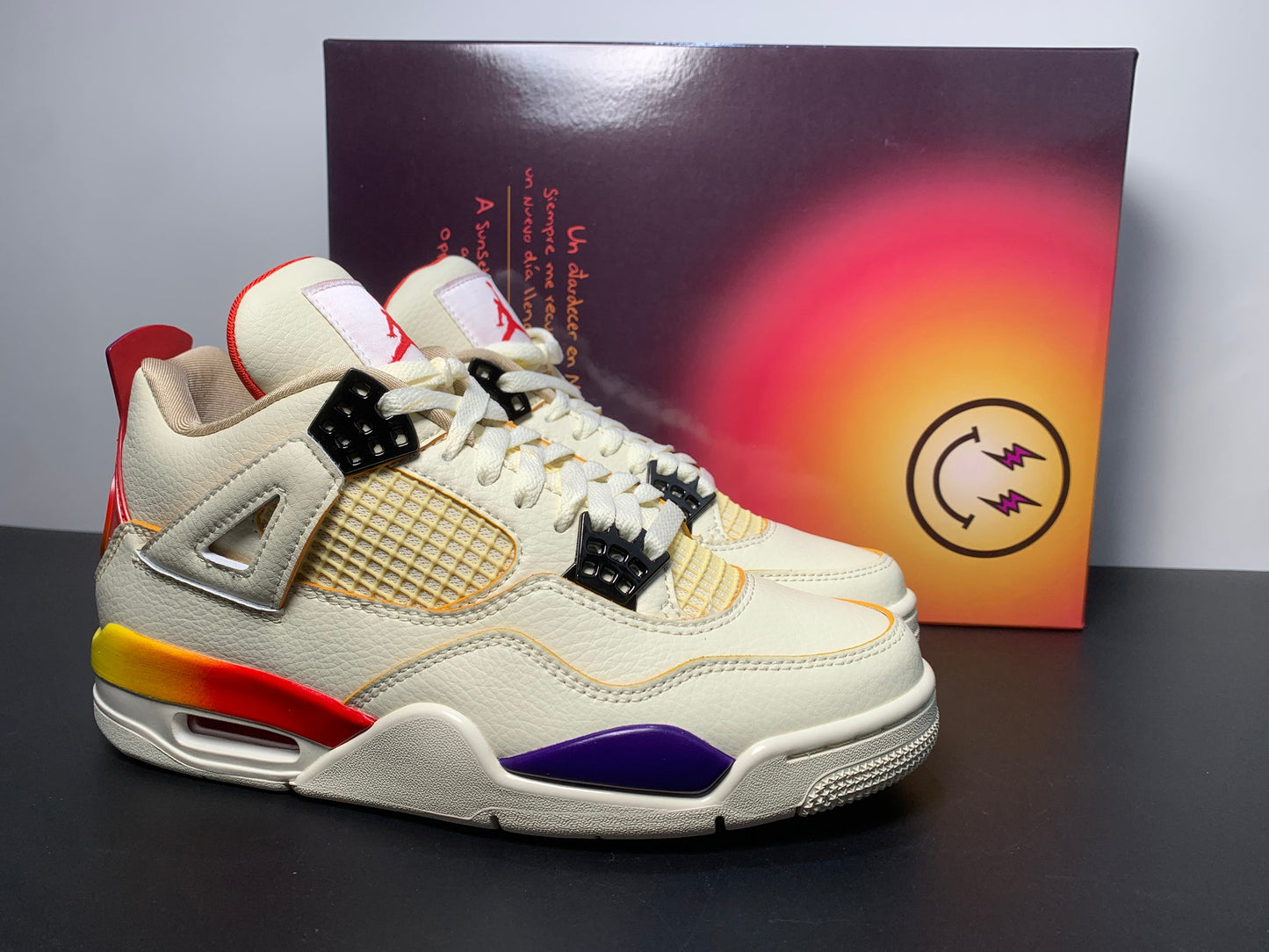 Air Jordan 4 X J Balvin Medellín Sunset Unisex Sneakers