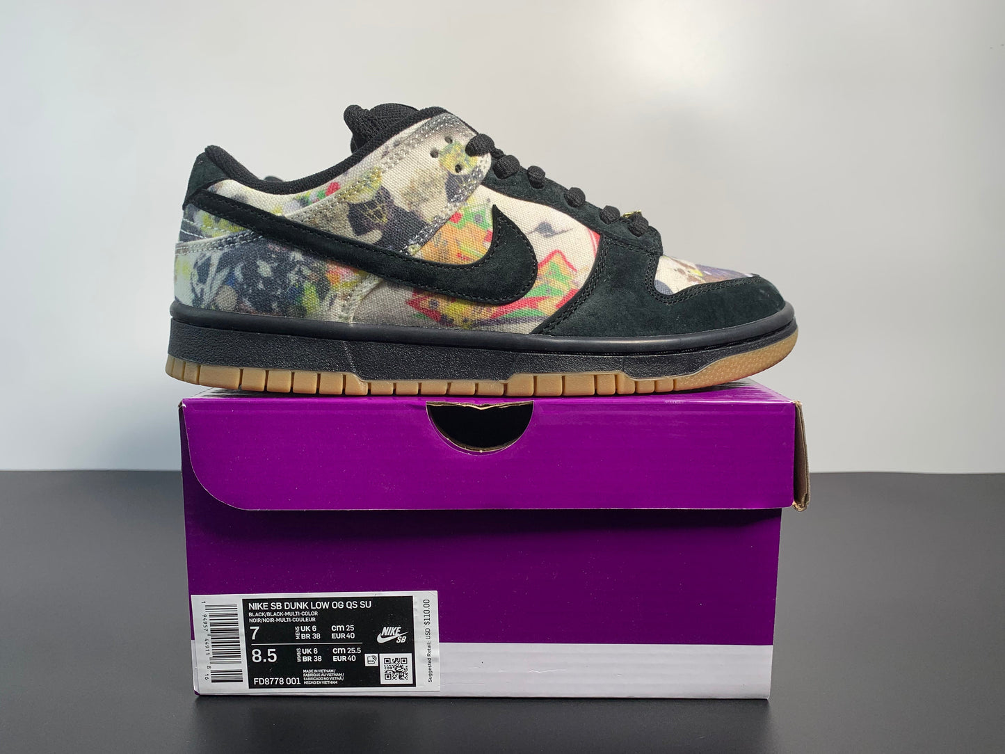 Supreme x Nike SB Dunk Low “Rammellzee” FD8778-001