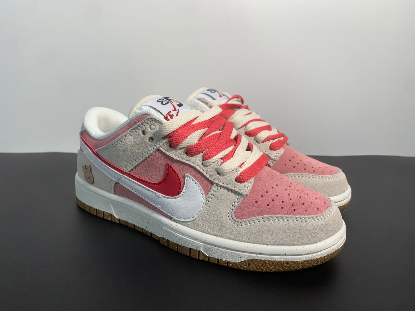 Nike Dunk Low SE '85' Double Swoosh Grey Pink Rabbit DO9457-117