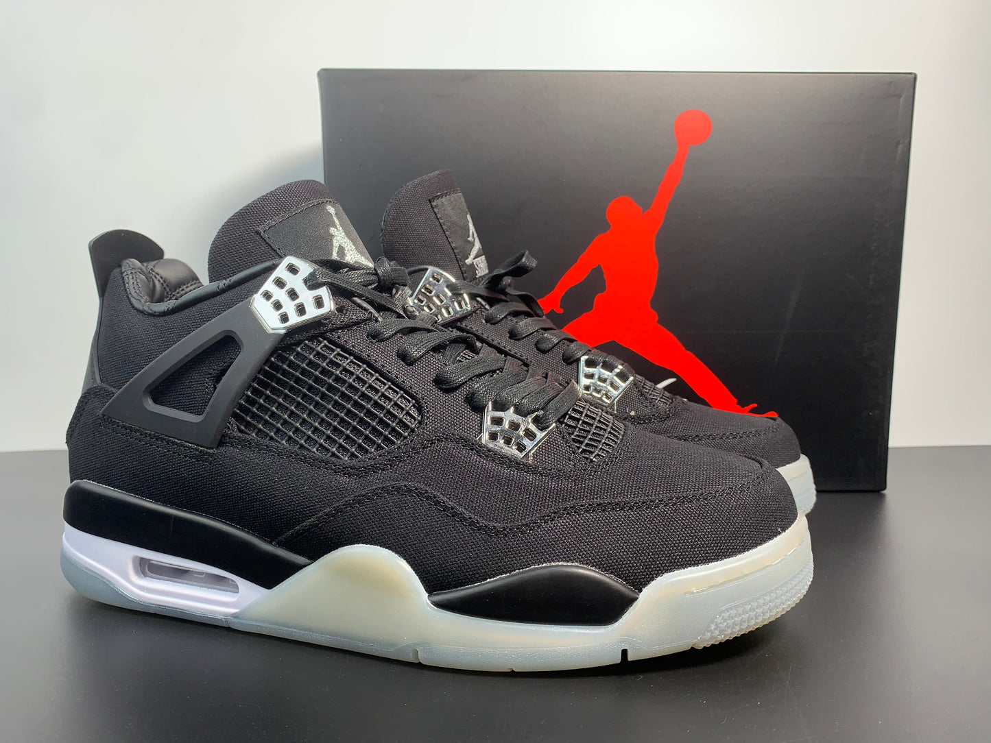 Air Jordan 4 Black White Eminem Carhartt