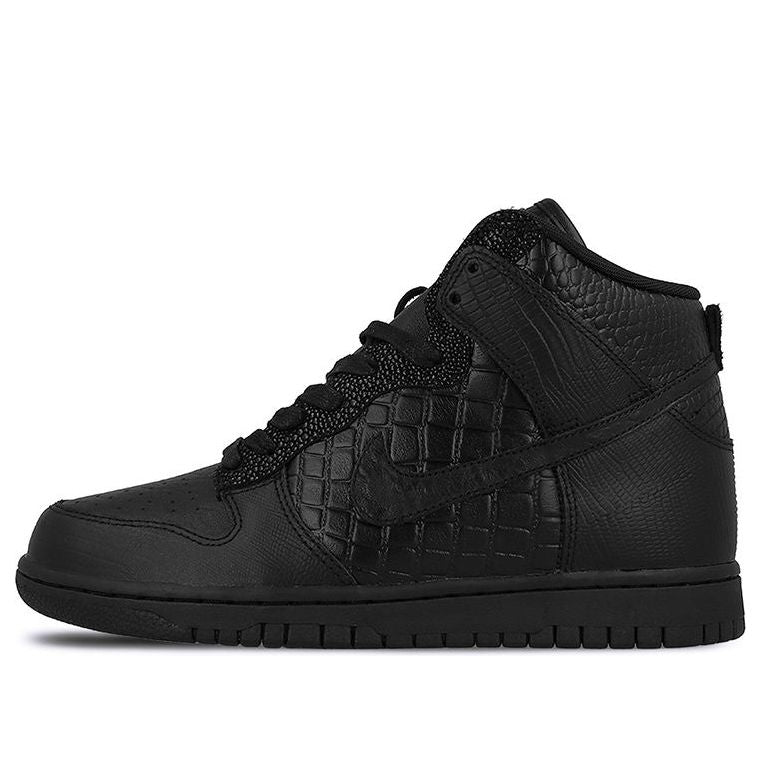 Nike Womens WMNS Dunk High LX 'Black' Black/Black-Ivory 881233-001 sneakmarks