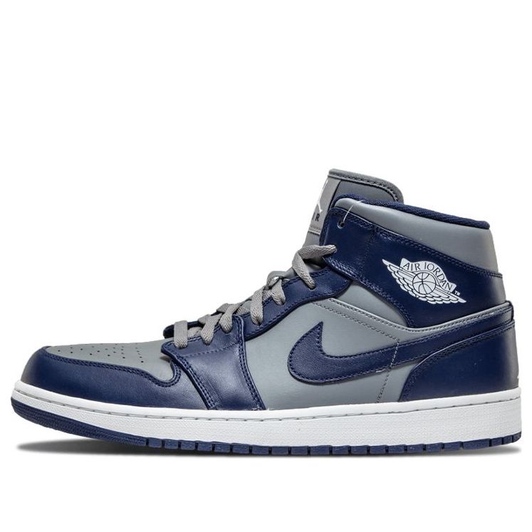 Air Jordan 1 Mid Cool Grey Midnight Navy 554724-006