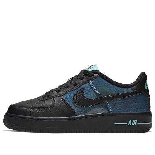 Nike Air Force 1 Low GS SE 'Snakeskin' Black/Blue Hero/Aurora/Black CI3910-001