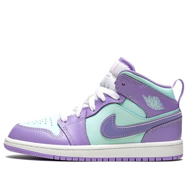 Air Jordan 1 Mid Purple Glacier Blue BP 640734-500