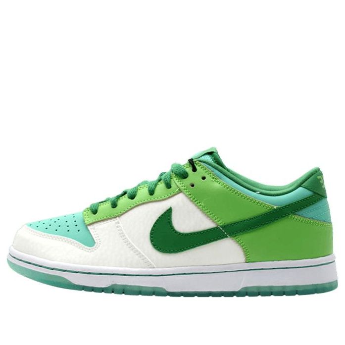 Nike Dunk Low Gs 'Glow In The Dark' White/Classic Green-Radient Green-Azure 310569-131 sneakmarks