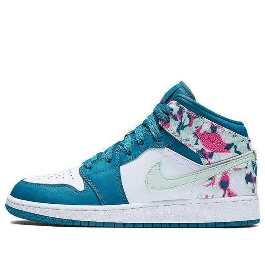 Air Jordan 1 Mid GS Green Abyss 555112-300