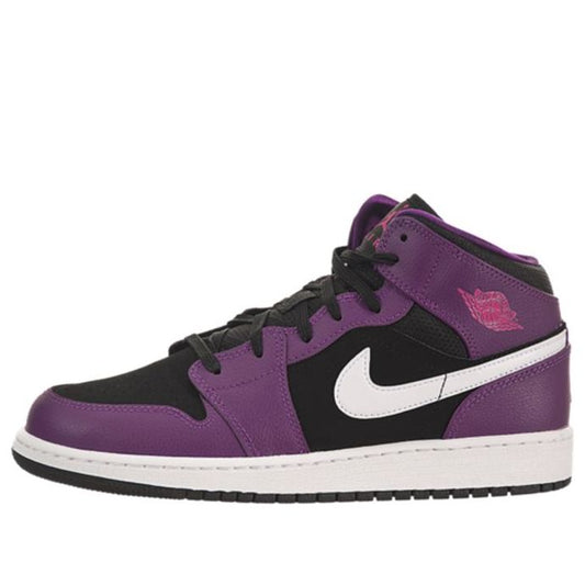 Air Jordan 1 Mid 'Bright Grape' (GS) 555112-028