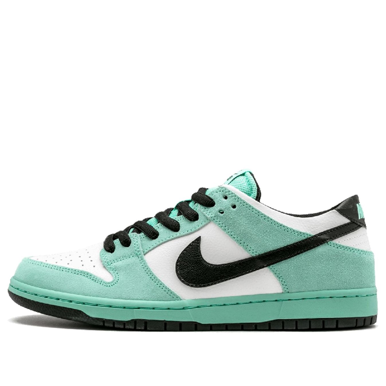 Nike SB Skateboard Dunk Low IW Sea Crystal Green Glow 819674-301 sneakmarks