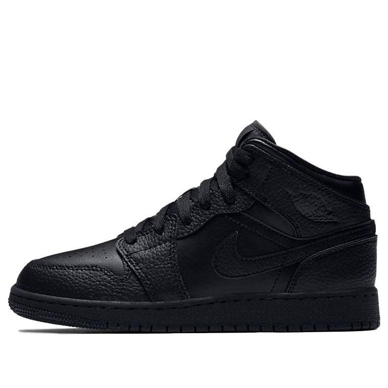 Air Jordan 1 Mid GS Triple Black 554725-091