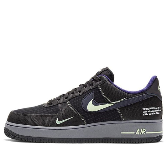 Nike Air Force 1 Low 'Future Swoosh' Black/Cool Grey/Vapor Green/Racer Blue CT1621-001