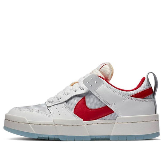 Nike Womens WMNS Dunk Low Disrupt Summit White Gym Red CK6654-101 sneakmarks