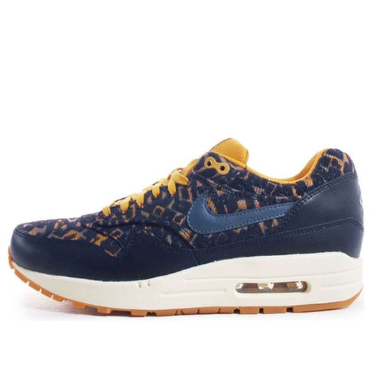 Nike Womens Air Max 1 PRM Black Dark Gold 454746-003