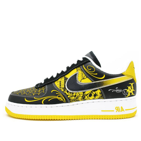 Nike Livestrong x Air Force 1 Low Supreme TZ LAF 'Mr. Cartoon' Black/Varsity Maize White 378126-071