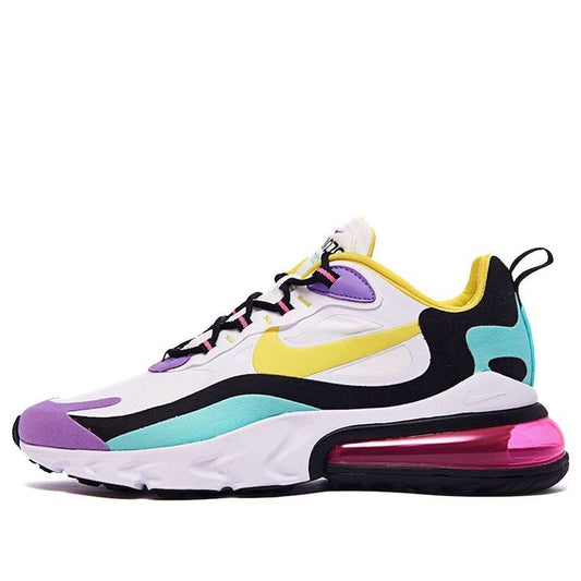 Nike Womens Air Max 270 React White Dynamic Yellow AT6174-101