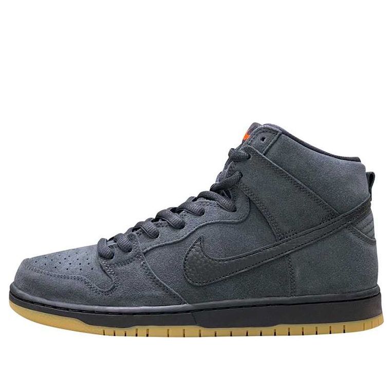 Nike Dunk High Pro ISO SB Skateboard 'Orange Label - Dark Smoke Grey' Dark Smoke Grey/Black CV1727-001 sneakmarks