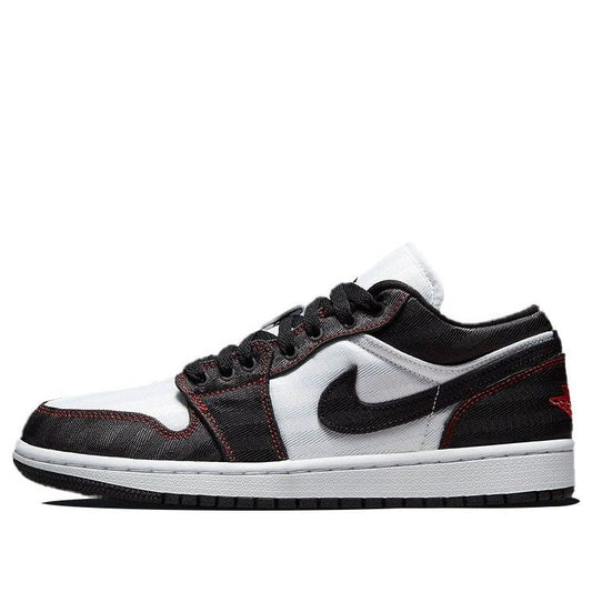 Nike Womens Air Jordan 1 Low SE Utility White Black Gym Red DD9337-106