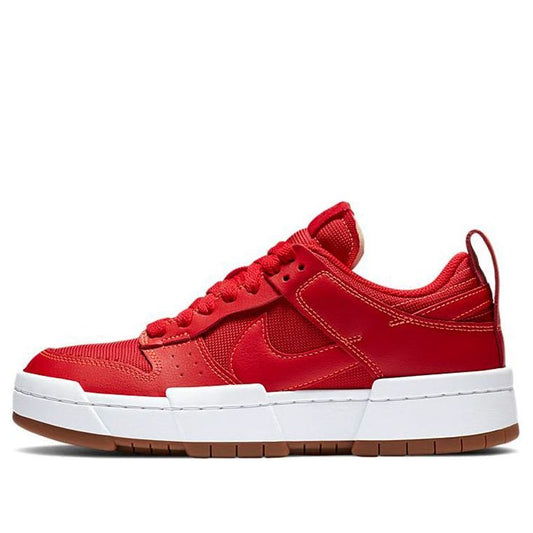 Nike Womens WMNS Dunk Low Disrupt 'Red Gum' Summit White/Gym Red CK6654-600 sneakmarks