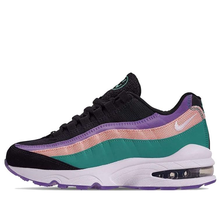 Nike Air Max 95 GS 'Have A Day' Black/White-Hyper Jade-Bleached Coral CI5645-001 sneakmarks