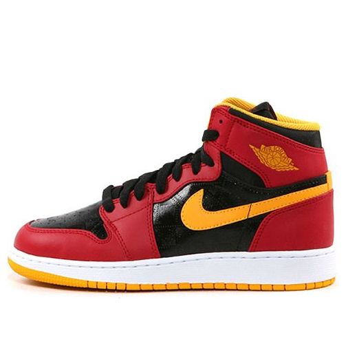 Air Jordan 1 Retro High GS Black Gym Red Gold 575441-017