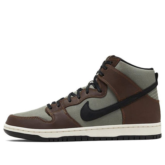 Nike SB Skateboard Dunk High Pro Baroque Brown BQ6826-201 sneakmarks