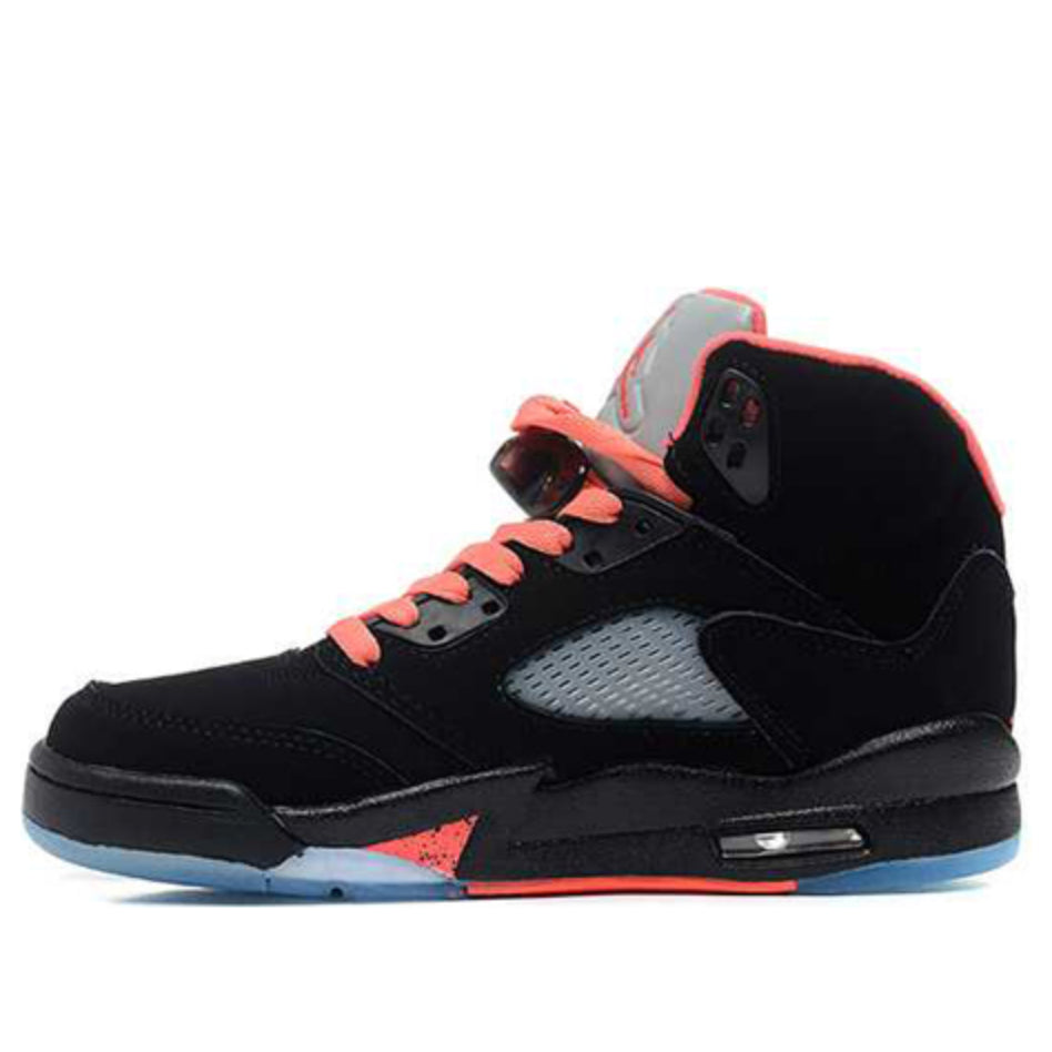 Air Jordan 5 Retro GS Black/Alarming 440892-001