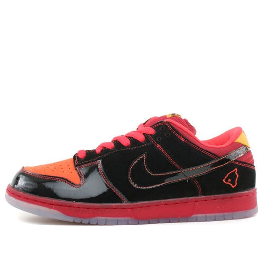 Nike Dunk Low Premium SB Skateboard 'Hawaii' Black/Black-Deep Orange 313170-003 sneakmarks