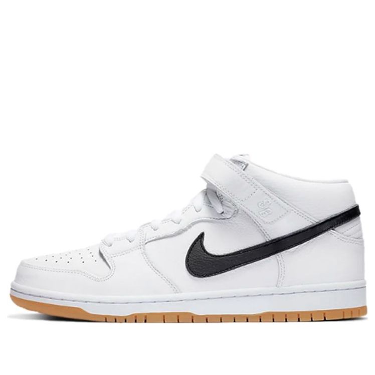 Nike SB Skateboard Dunk Mid Pro ISO Orange Label - White CD6754-100 sneakmarks